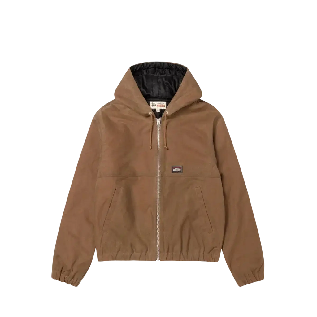 Stussy Waxed Cotton Work Jacket Brown - L