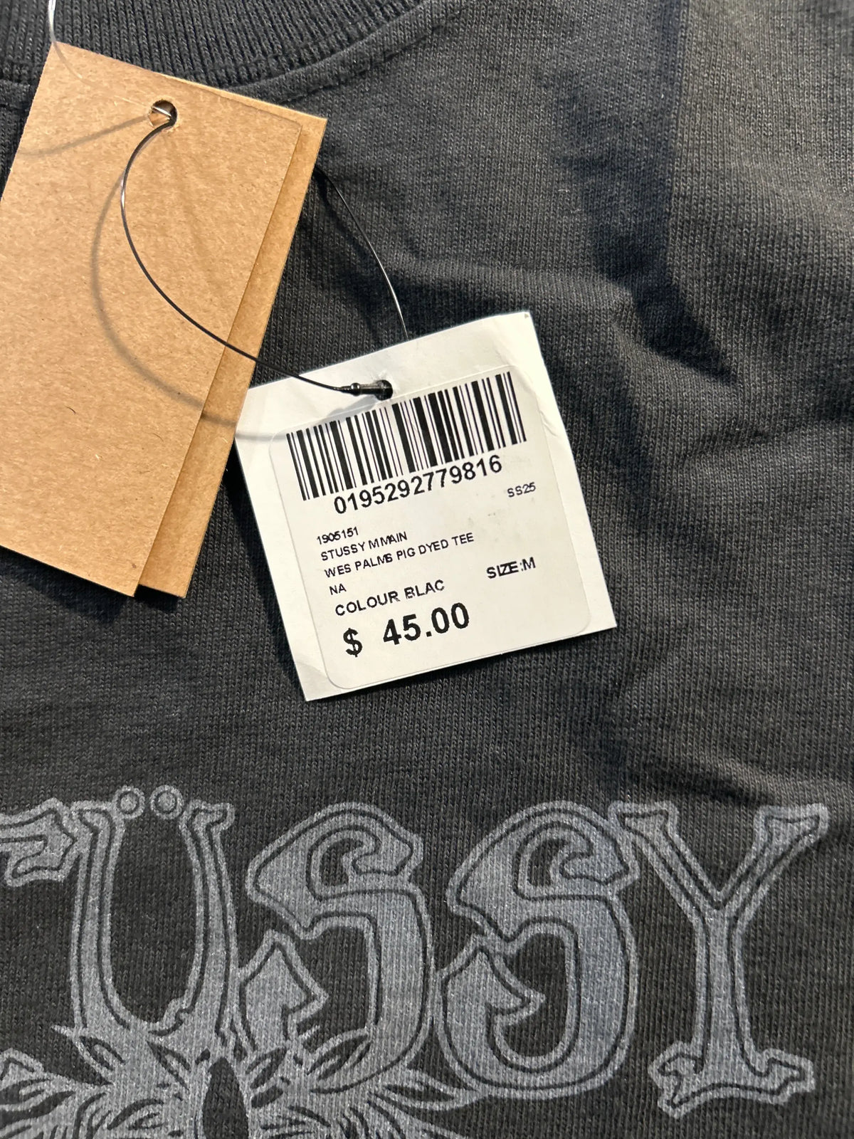 Stussy Wes Palms Tee Black Medium