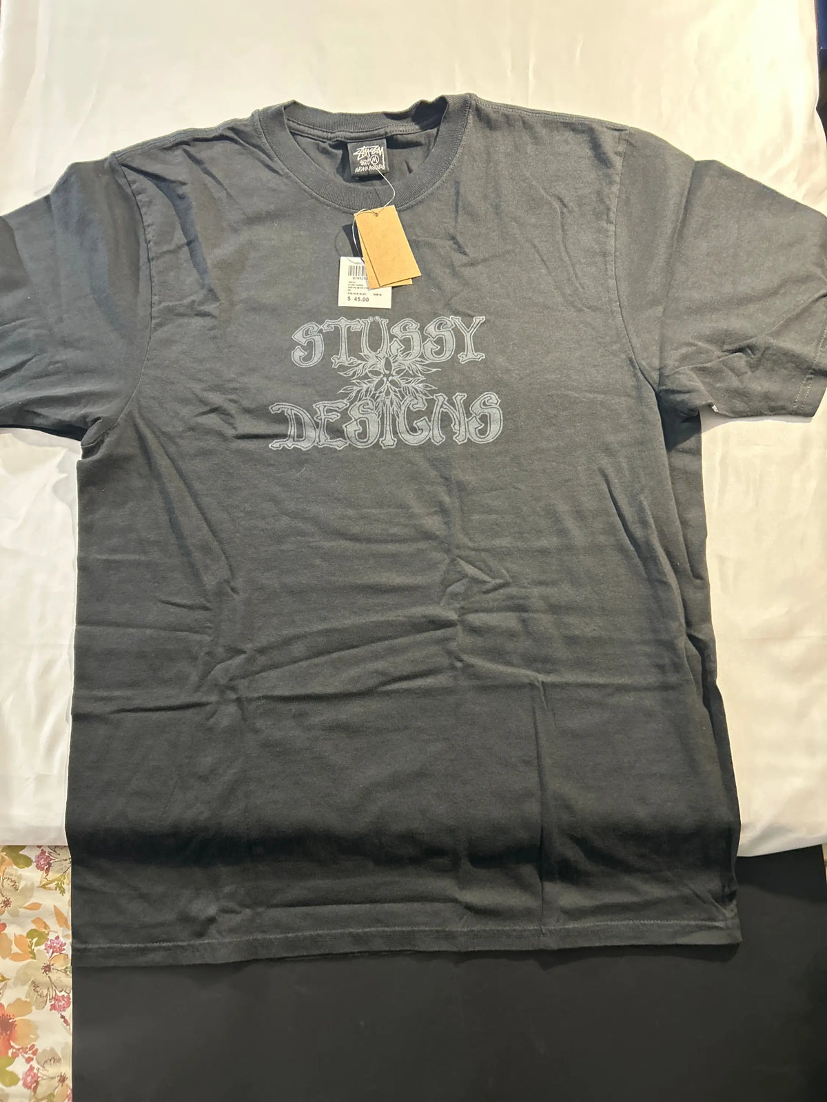 Stussy Wes Palms Tee Black Medium