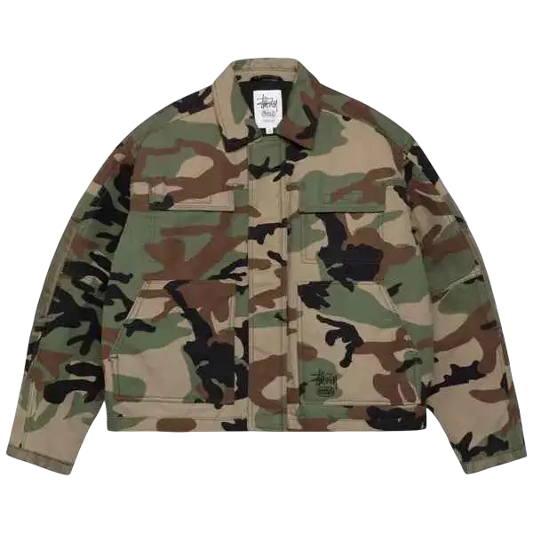 Stussy Workgear Jacket Woodland Camo