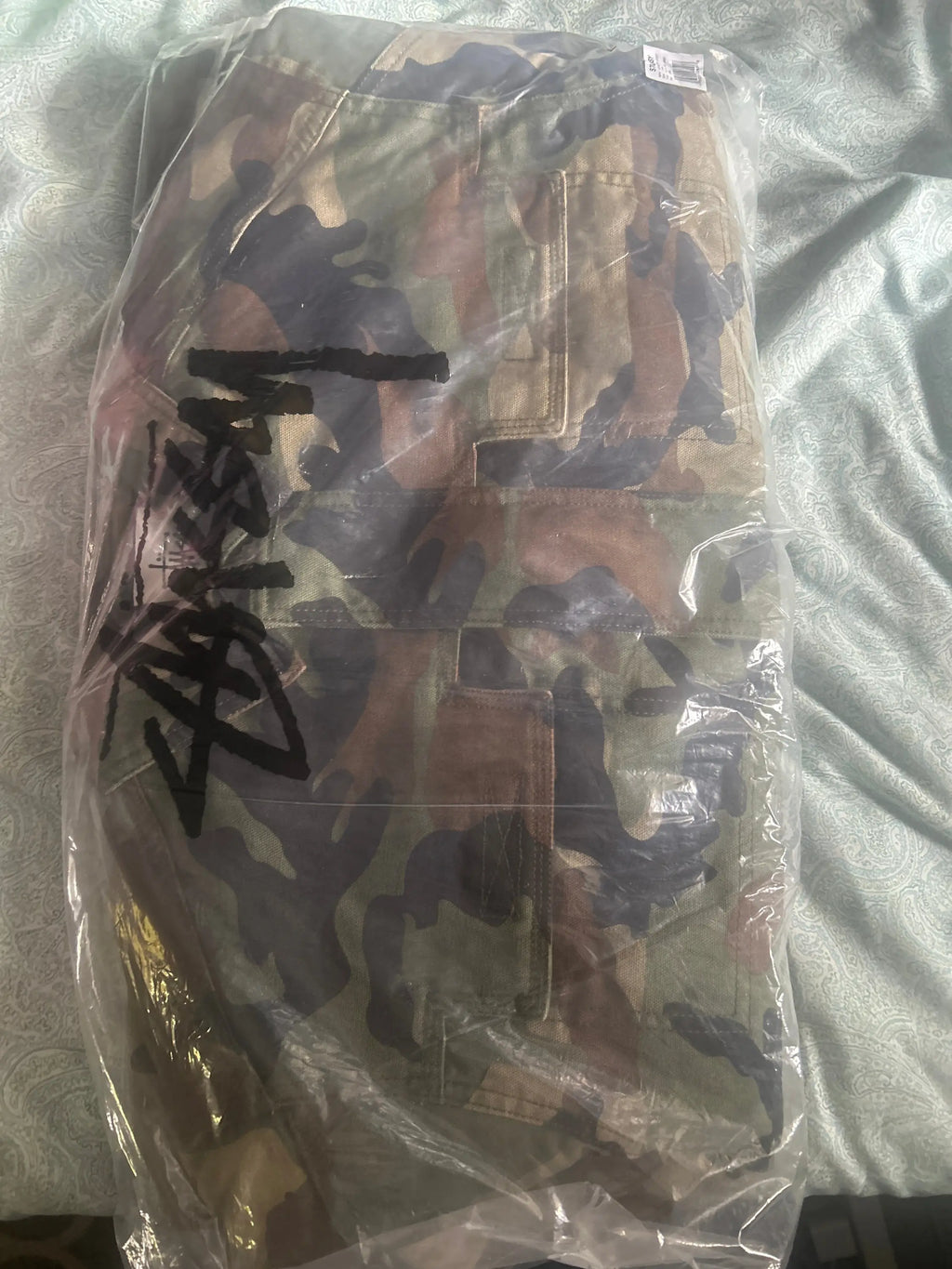 Stussy Workgear Jacket Woodland Camo Small
