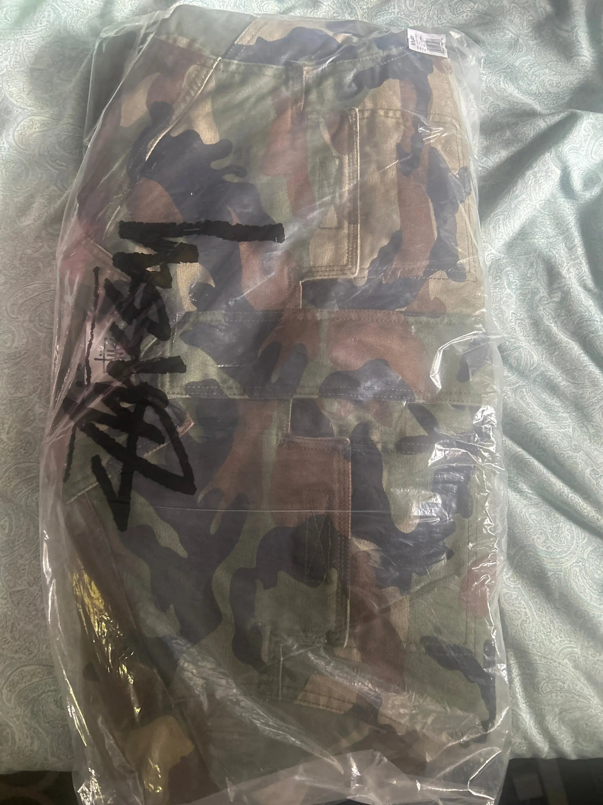 Stussy Workgear Jacket Woodland Camo Small