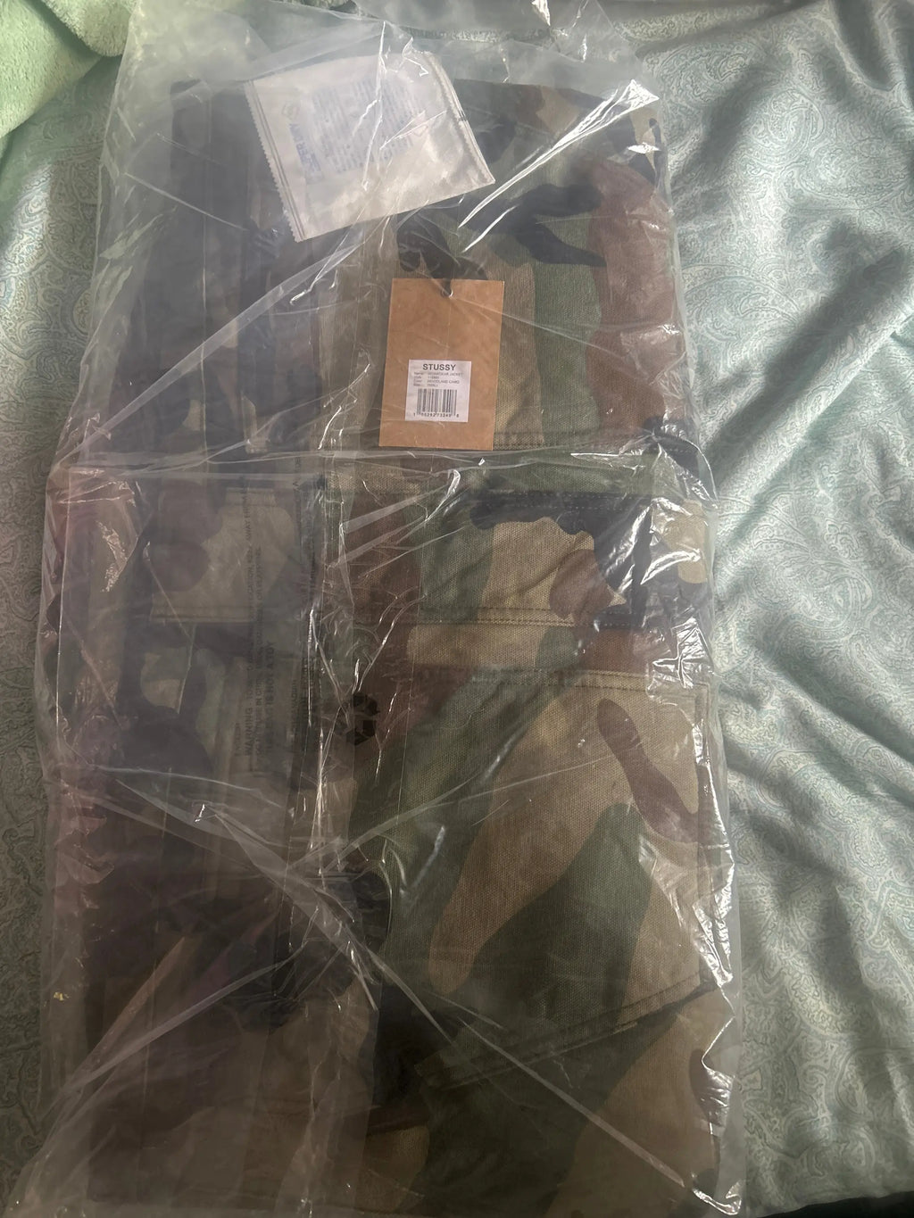 Stussy Workgear Jacket Woodland Camo Small