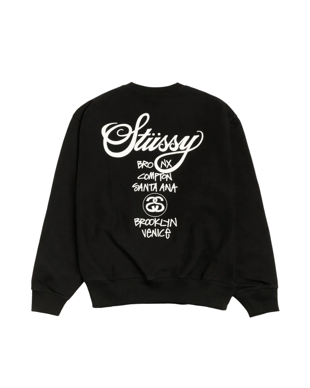 Stussy World Tour Crew Black - L
