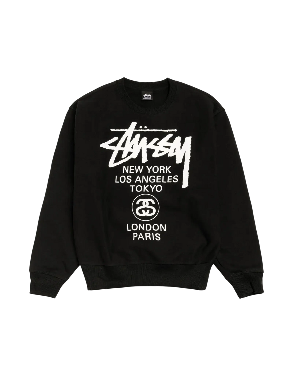 Stussy World Tour Crew Black - L