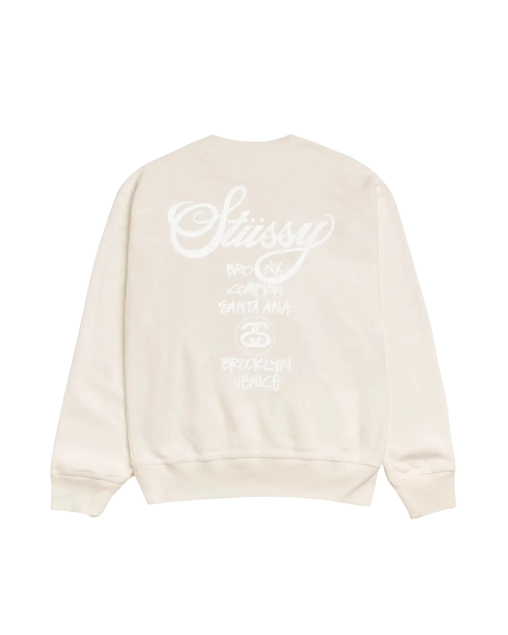 Stussy World Tour Crew Natural - M
