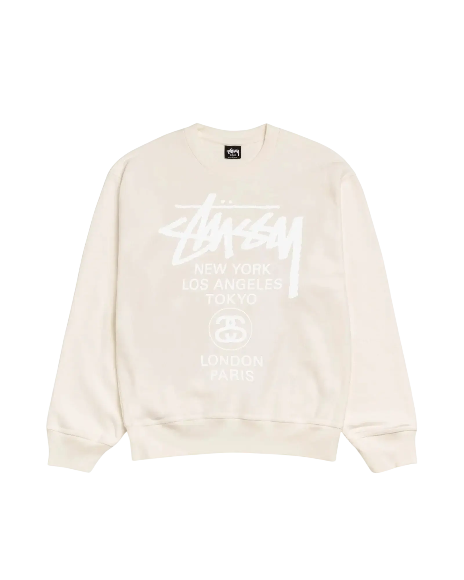 Stussy World Tour Crew Natural - M