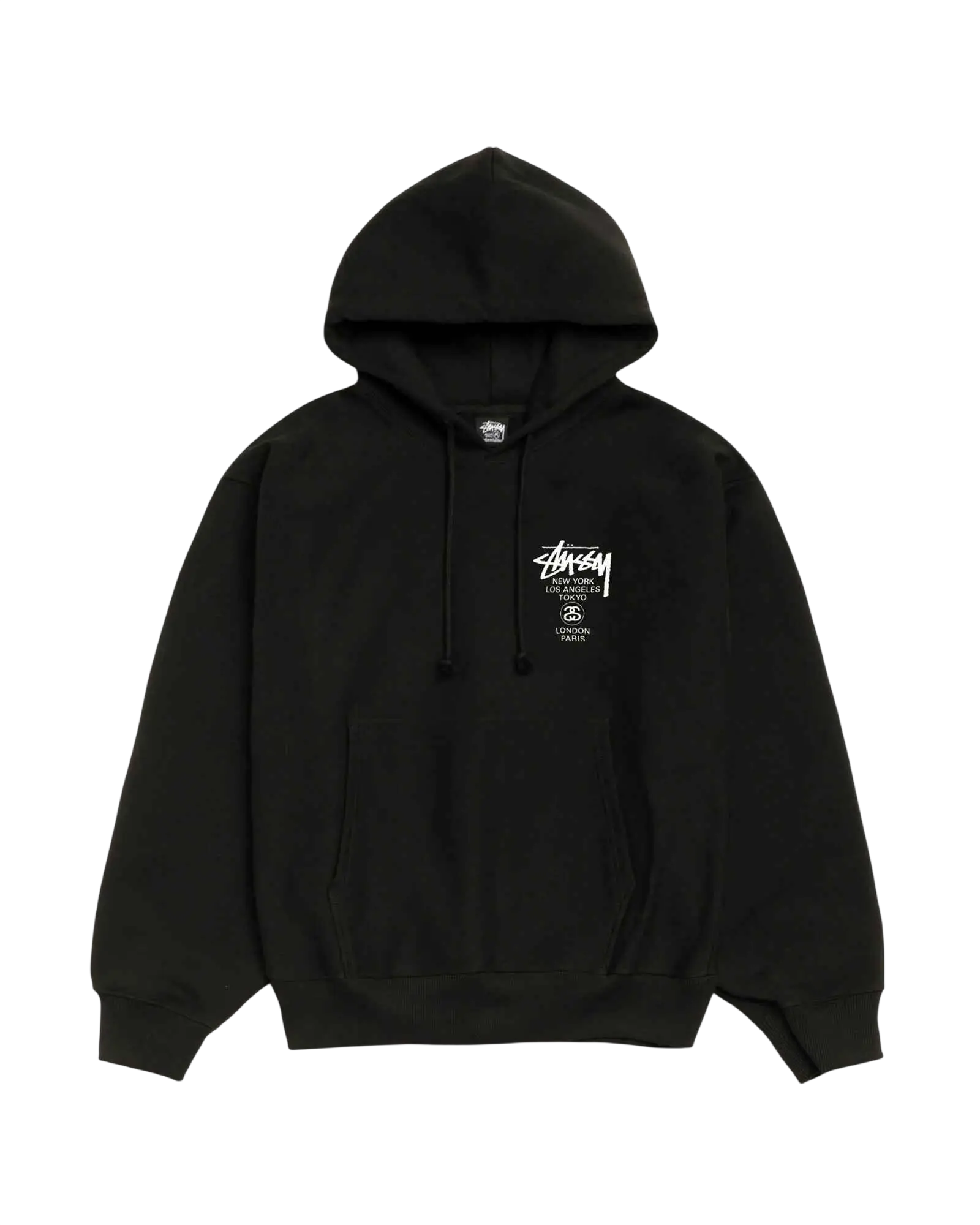Stussy World Tour Pullover Hoodie Black - M