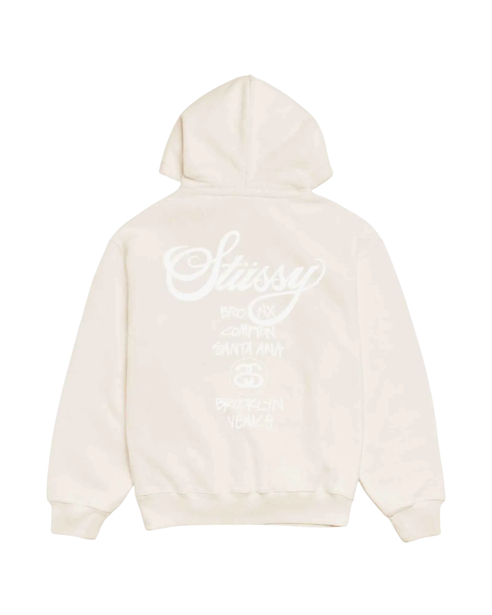Stussy World Tour Pullover Hoodie Natural - M