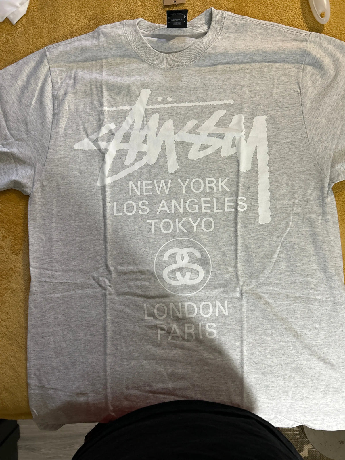Stussy World Tour Tee Ash Medium