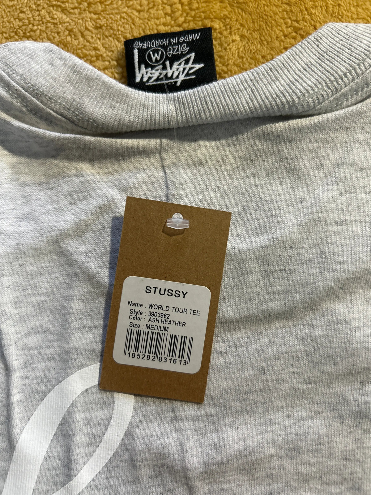 Stussy World Tour Tee Ash Medium
