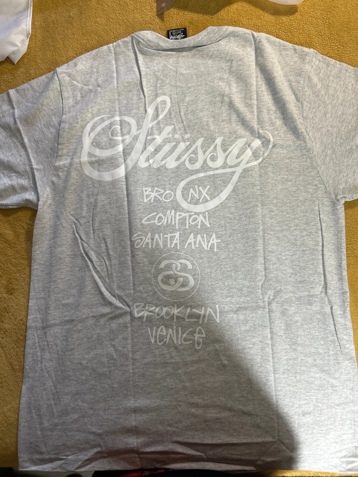 Stussy World Tour Tee Ash Medium