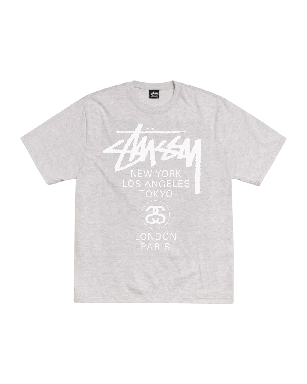 Stussy World Tour Tee Ash - M