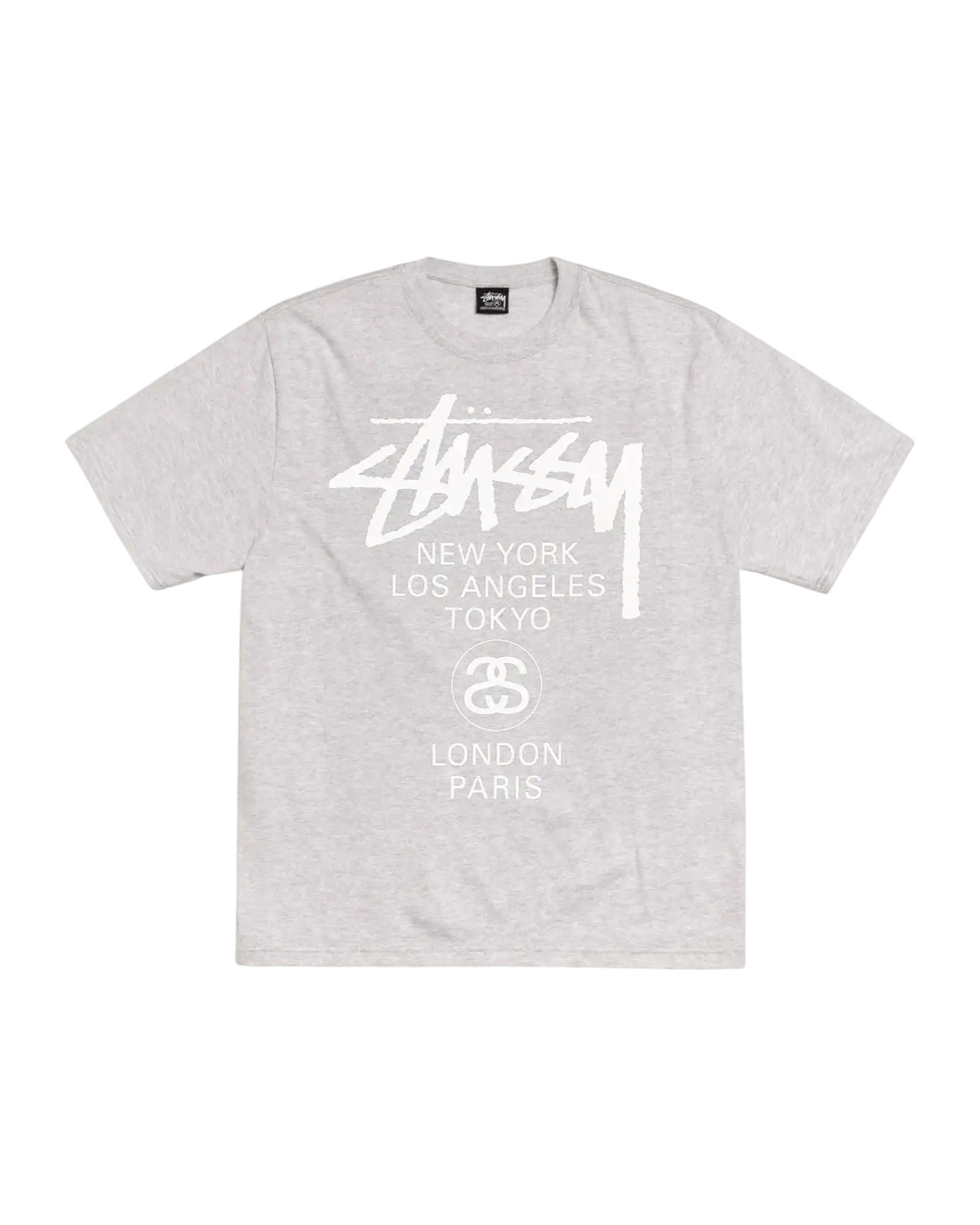 Stussy World Tour Tee Ash - M