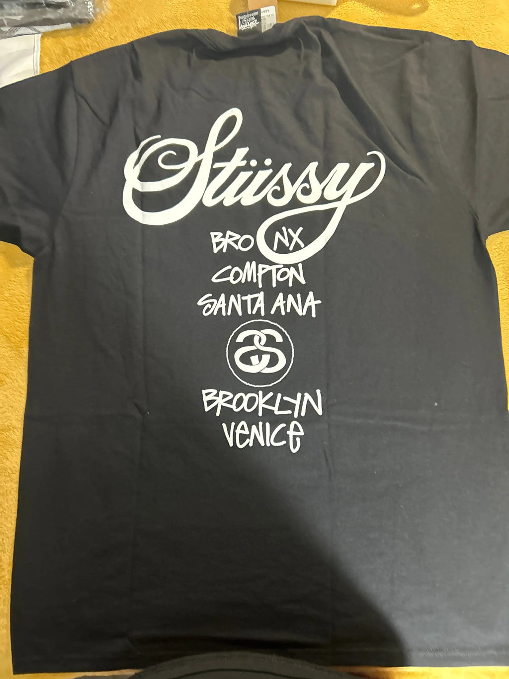 Stussy World Tour Tee Black Large