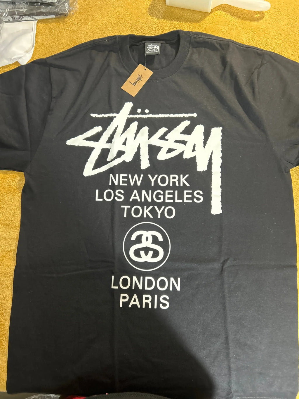 Stussy World Tour Tee Black Large