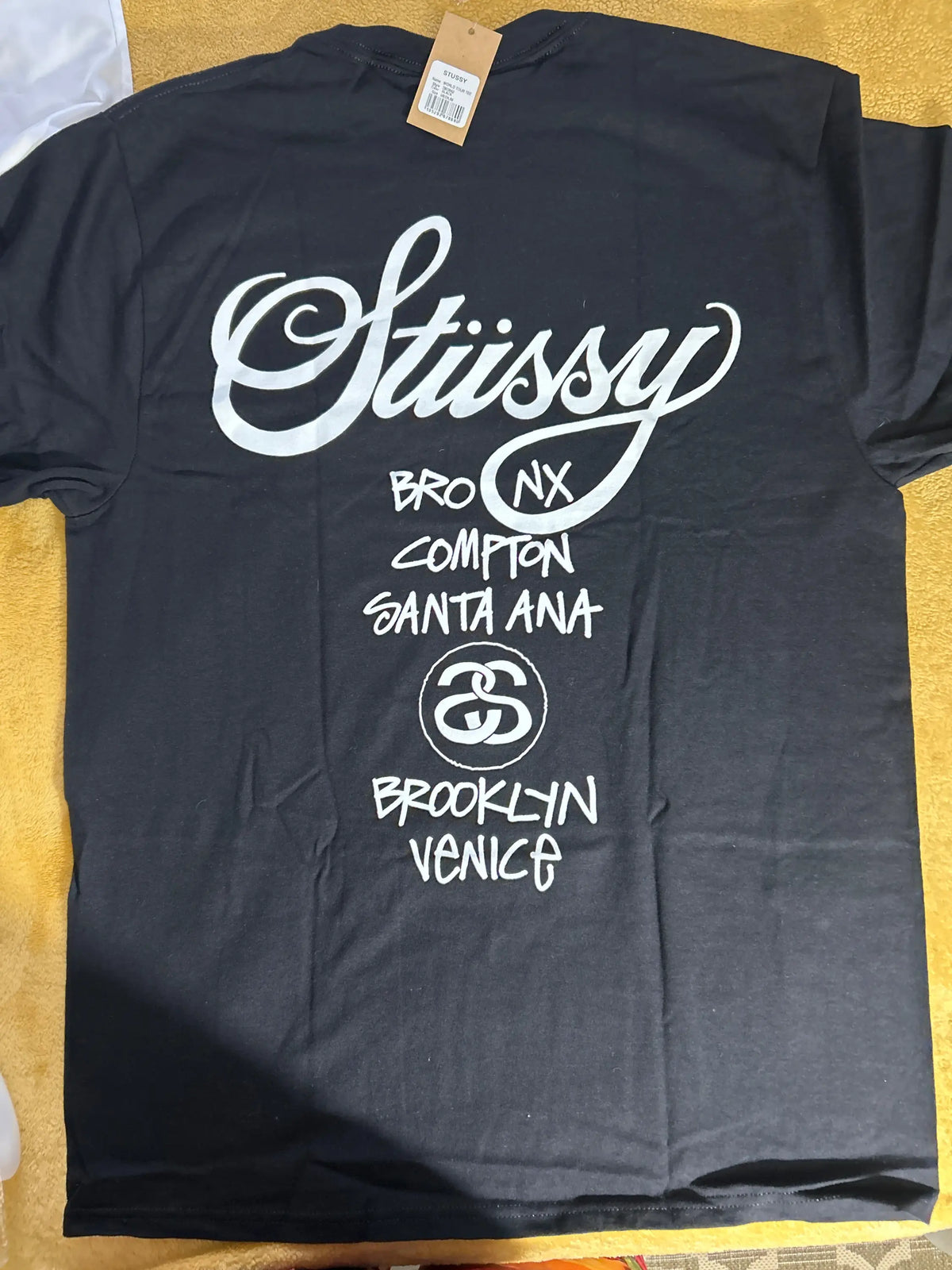 Stussy World Tour Tee Black Medium