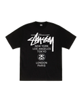 Stussy World Tour Tee Black - M