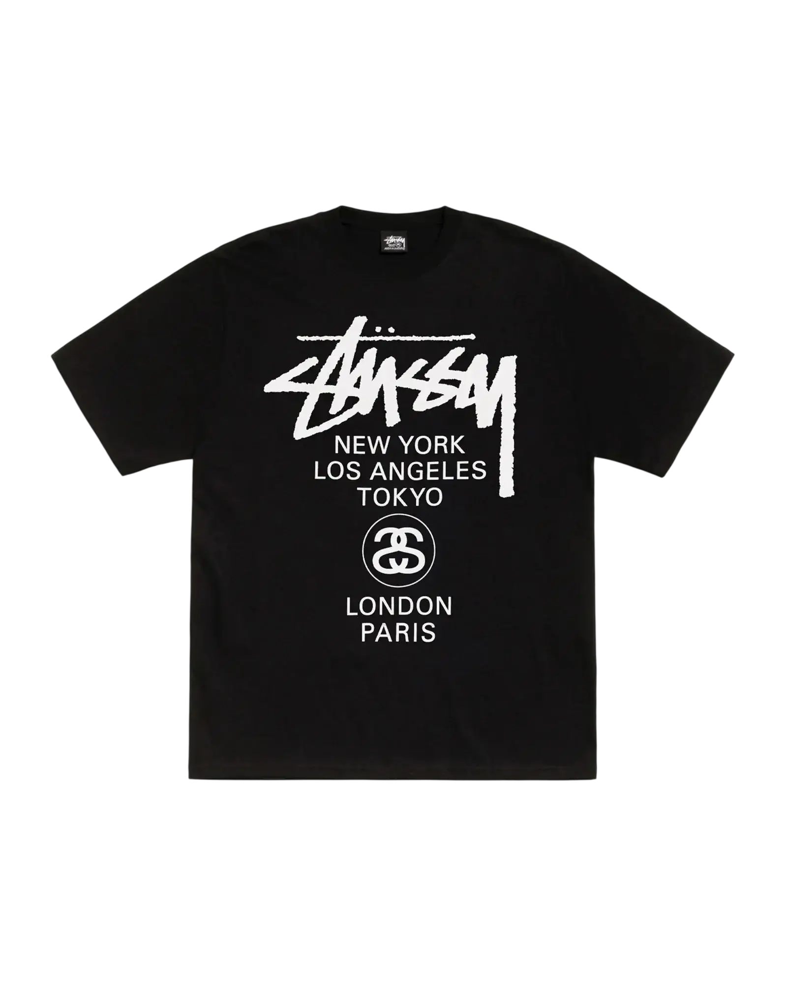 Stussy World Tour Tee Black - M