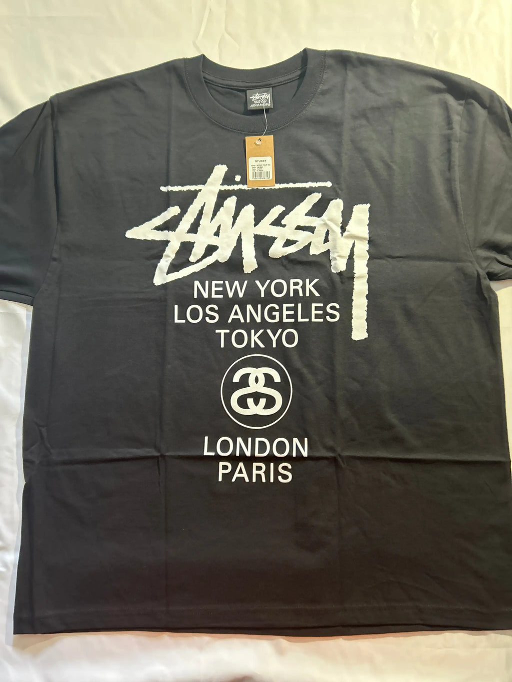 Stussy World Tour Tee Black X-Large