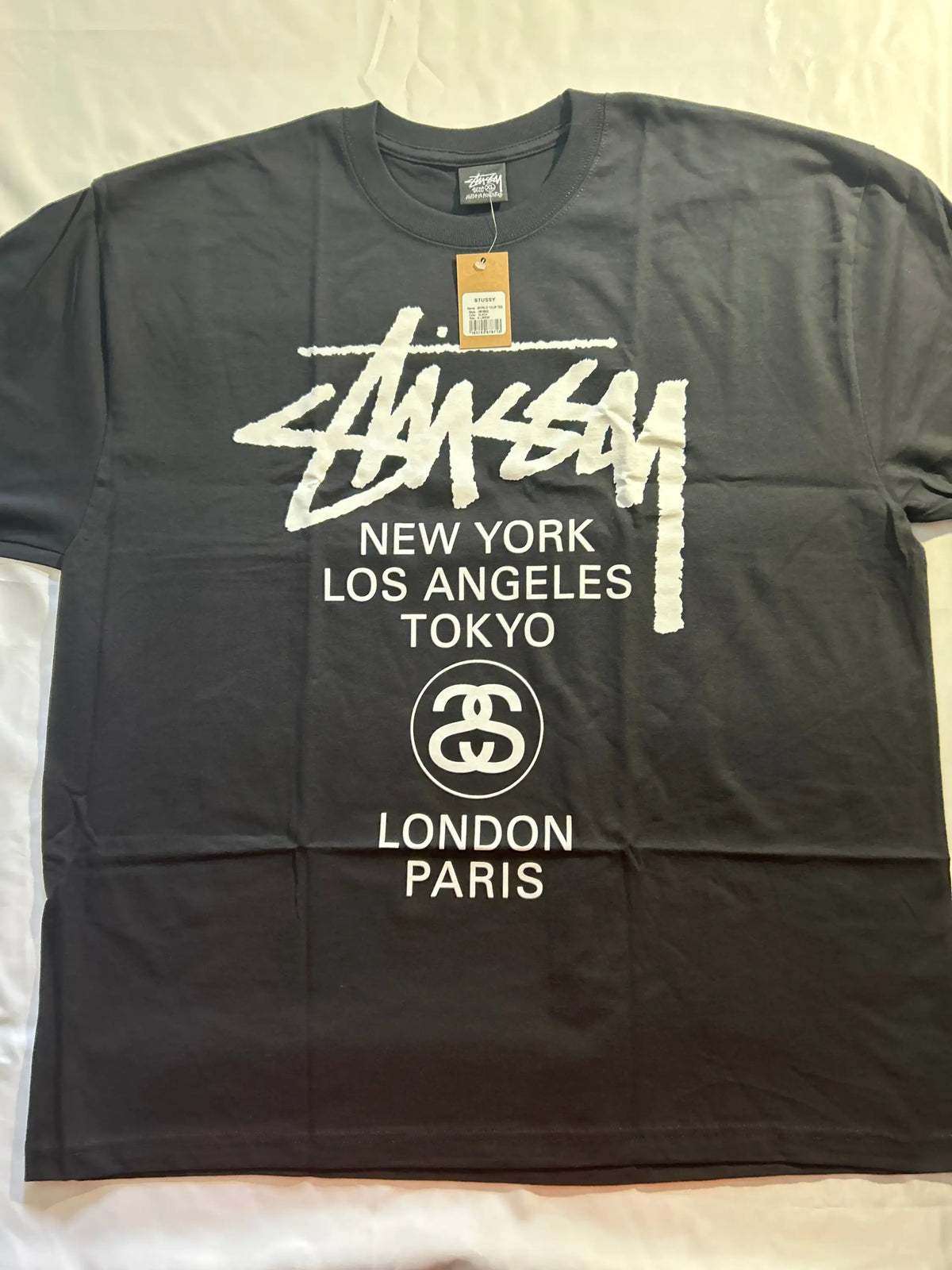 Stussy World Tour Tee Black X-Large