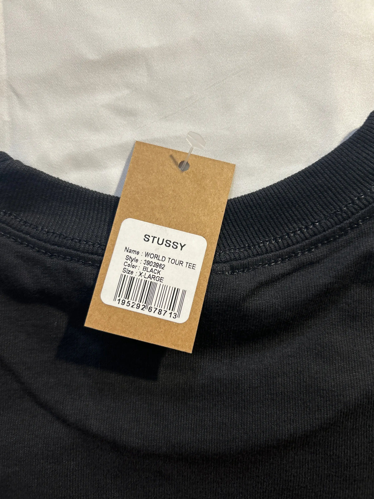 Stussy World Tour Tee Black X-Large