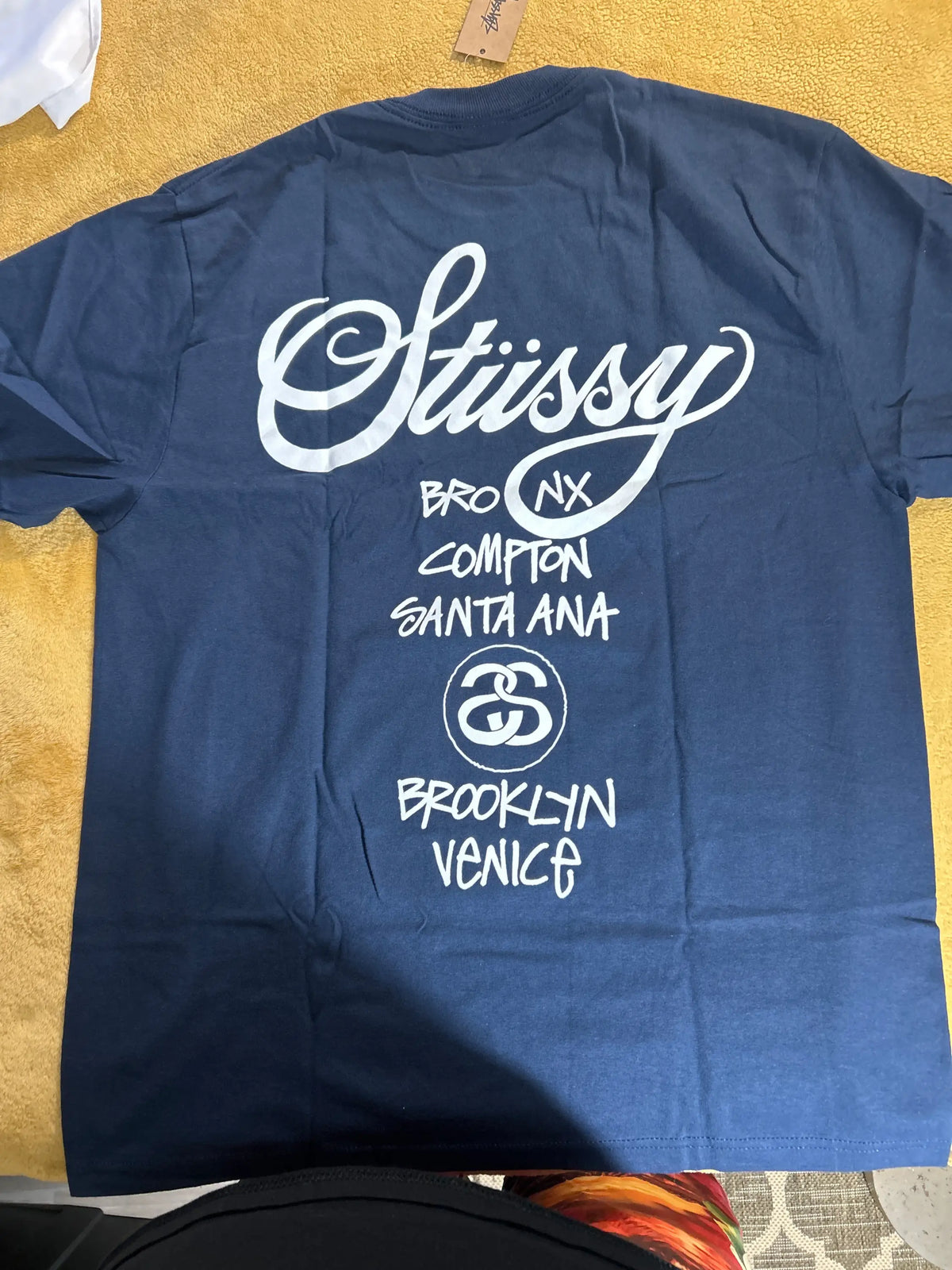 Stussy World Tour Tee Navy Medium