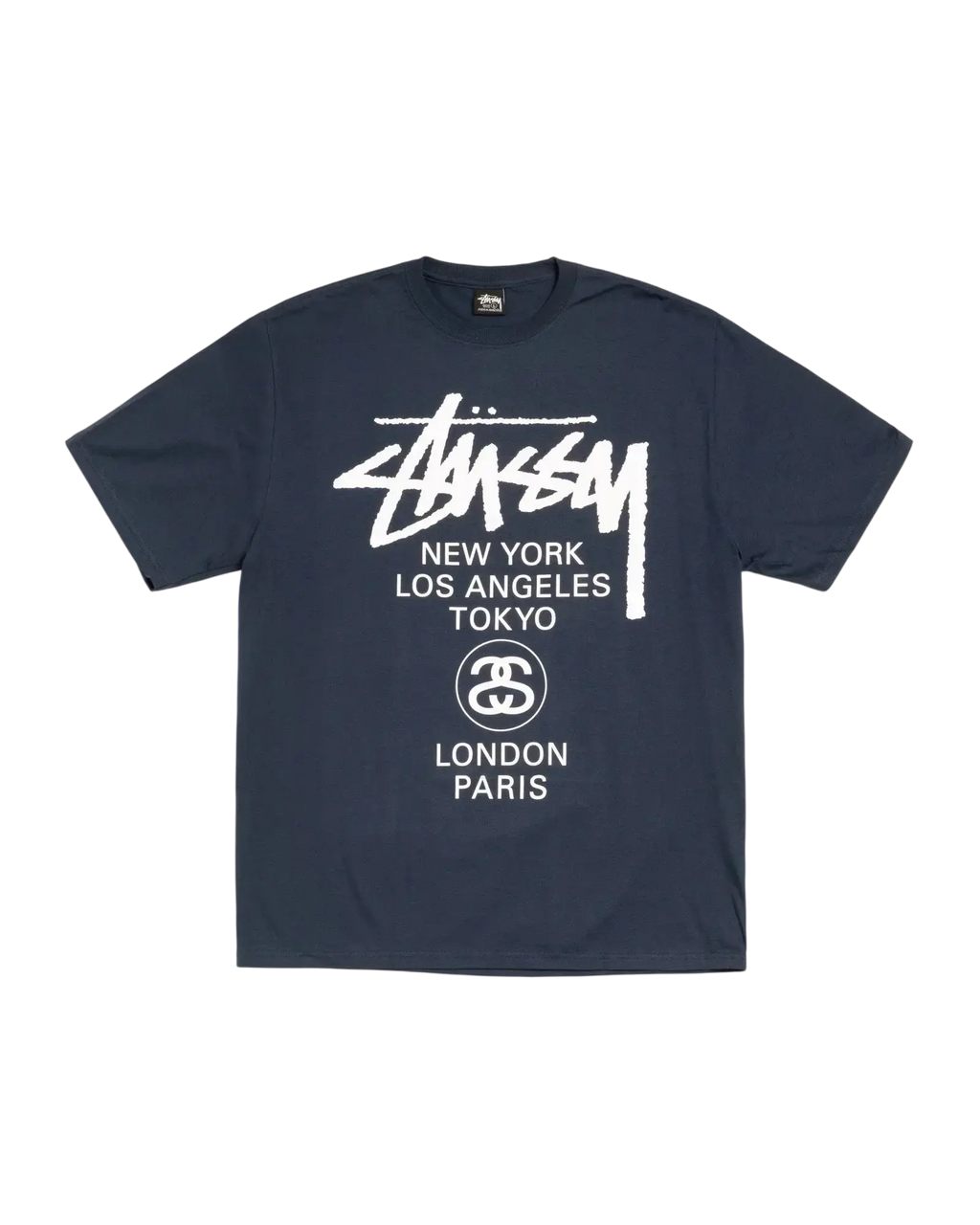 Stussy World Tour Tee Navy