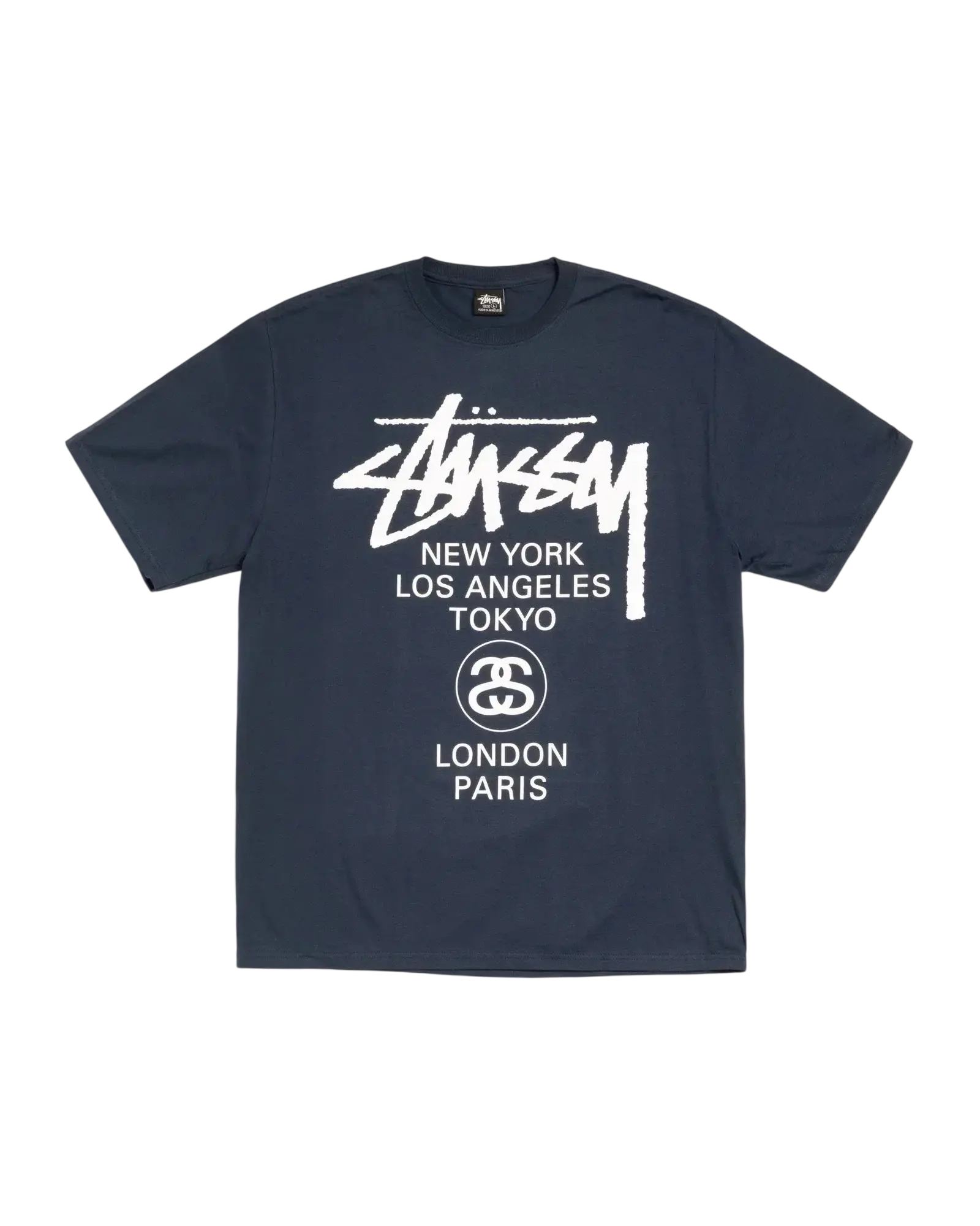 Stussy World Tour Tee Navy