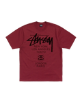 Stussy World Tour Tee Red - L