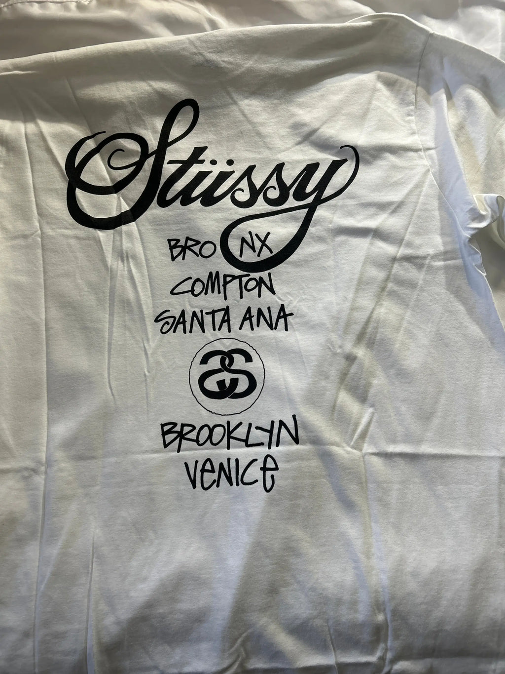 Stussy World Tour Tee White Large