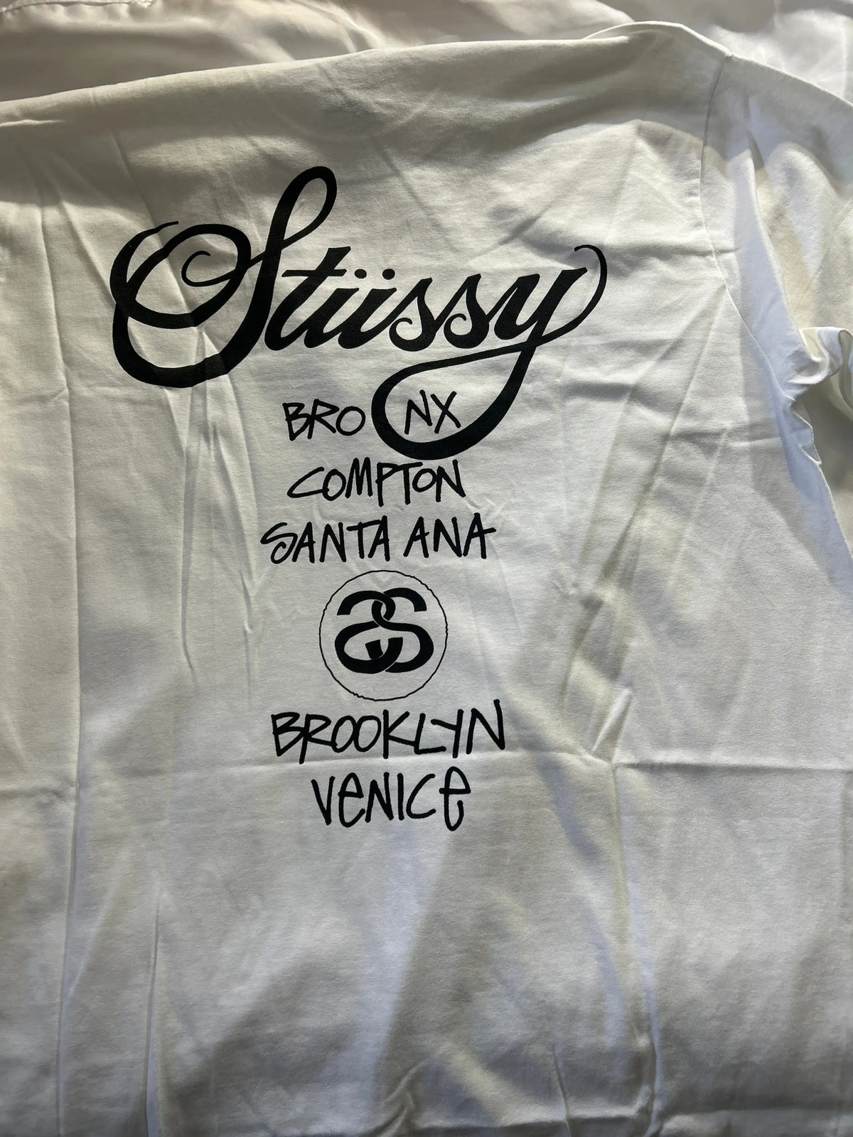Stussy World Tour Tee White Large