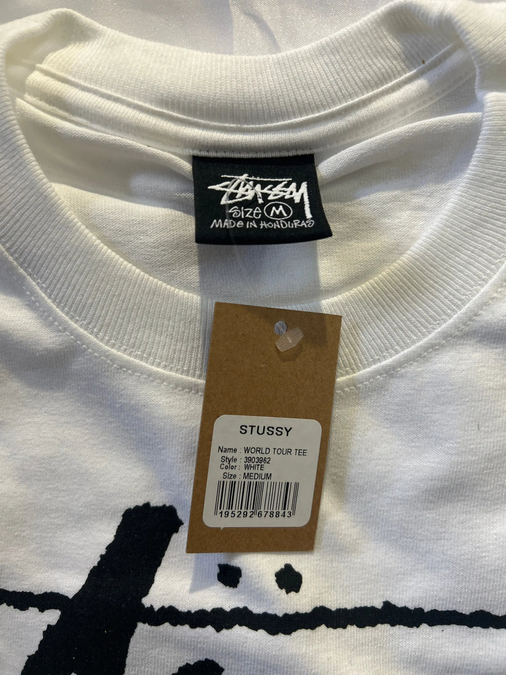 Stussy World Tour Tee White Medium