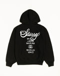 Stussy World Tour Zip Up Hoodie Black Medium