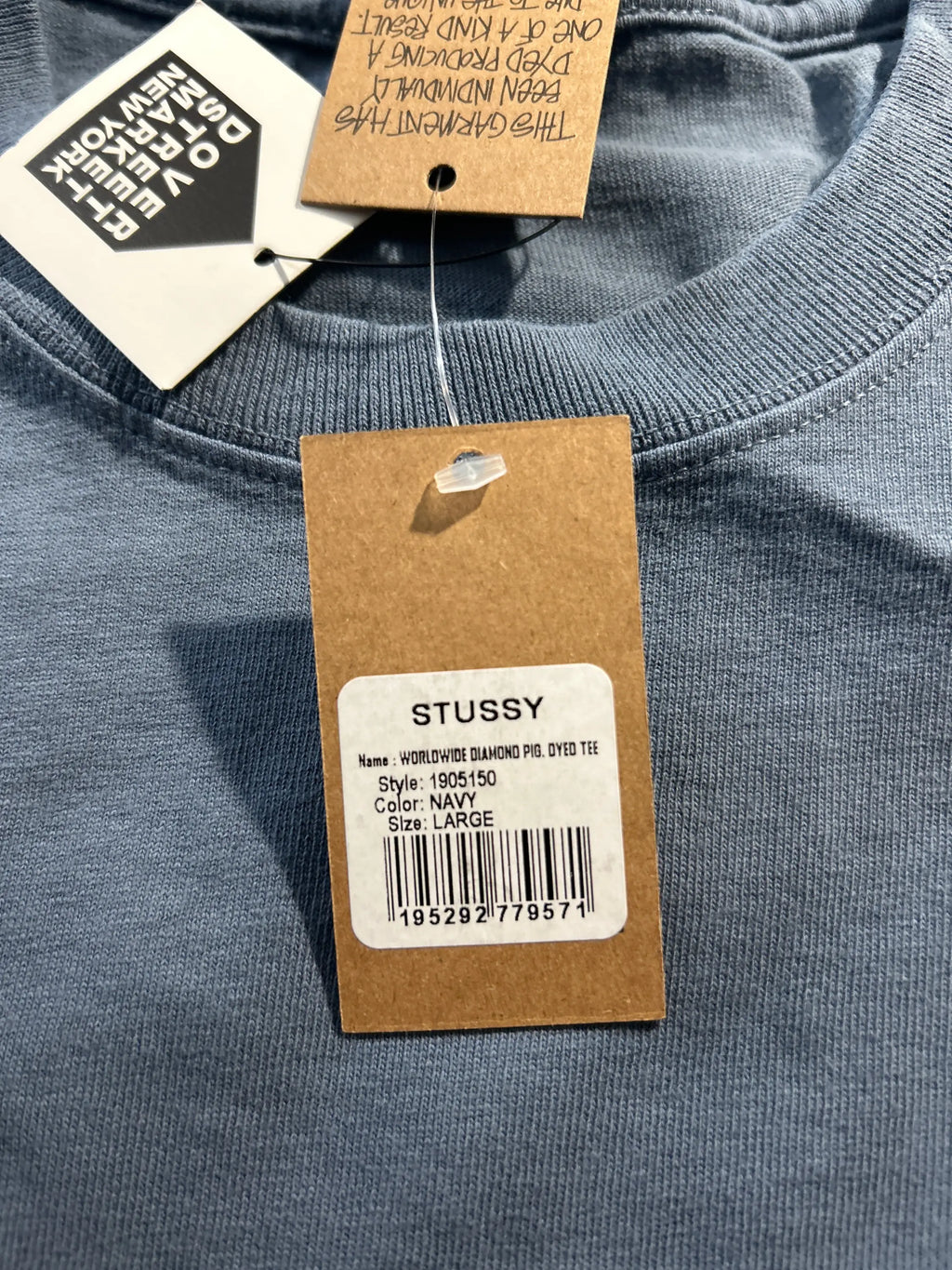 Stussy Worldwide Diamond Tee Navy Large