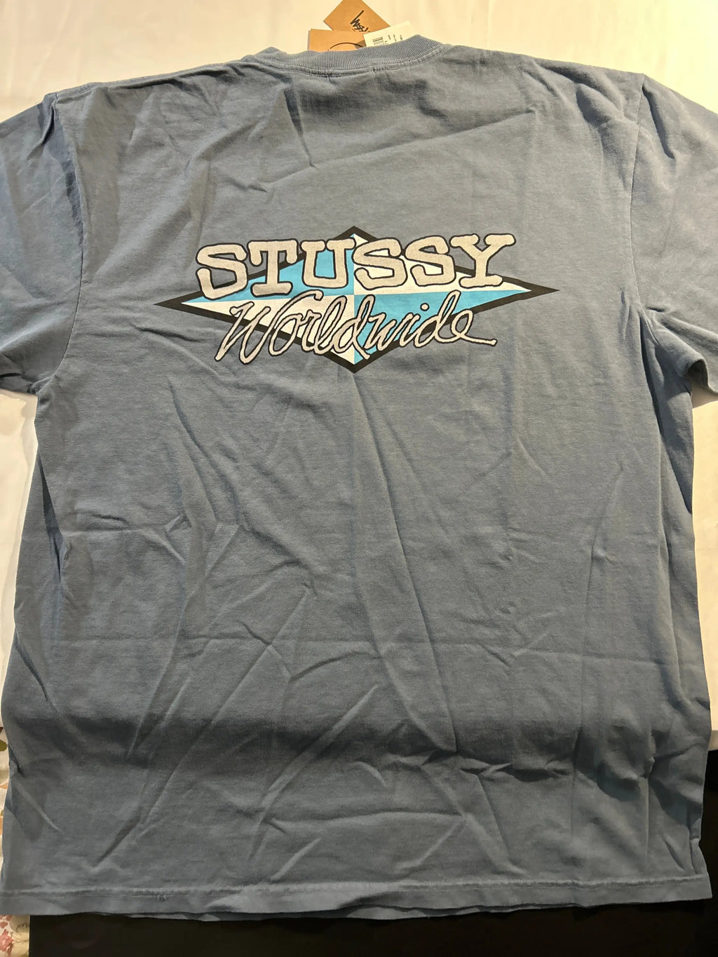 Stussy Worldwide Diamond Tee Navy Large
