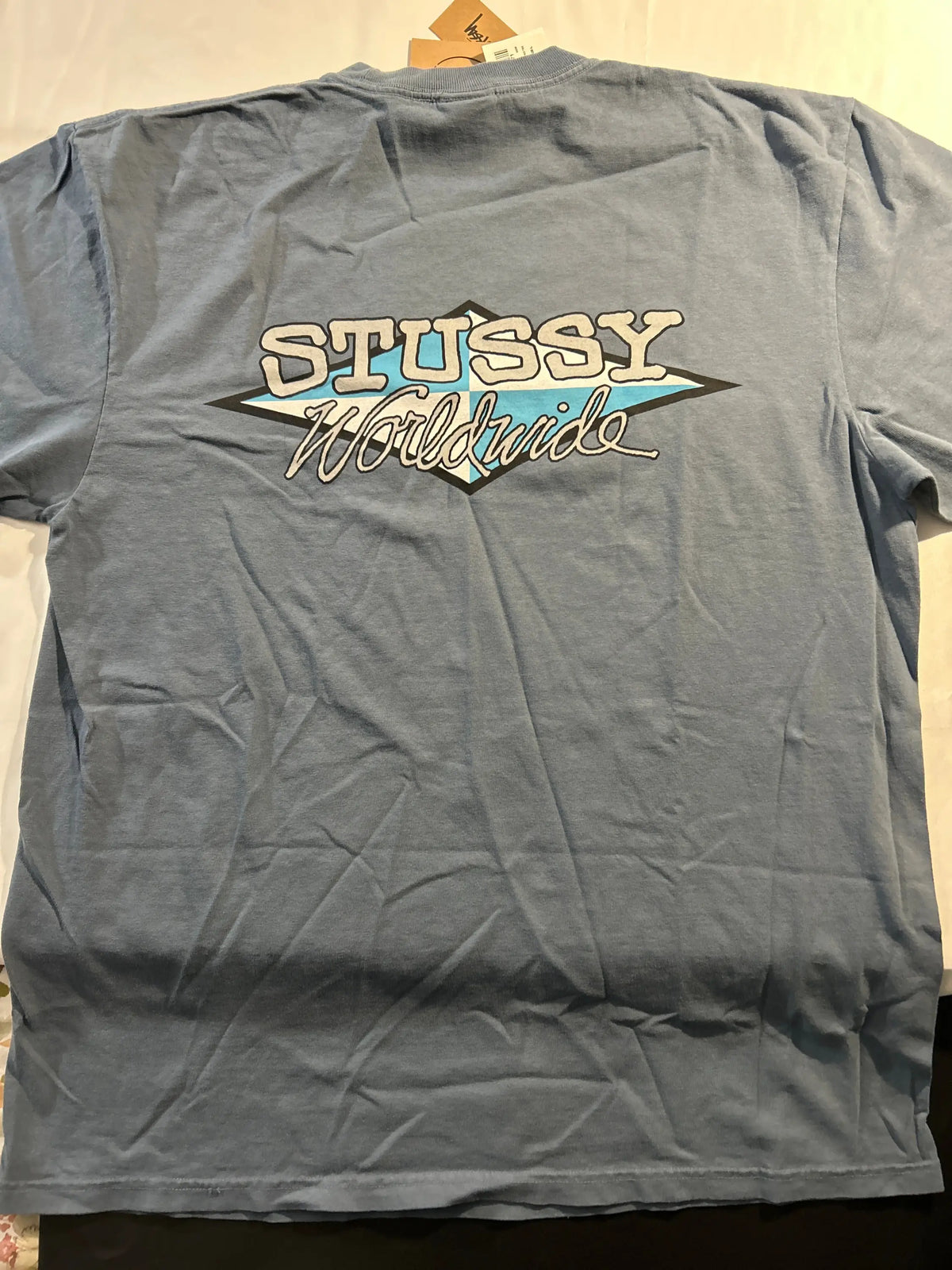 Stussy Worldwide Diamond Tee Navy Large