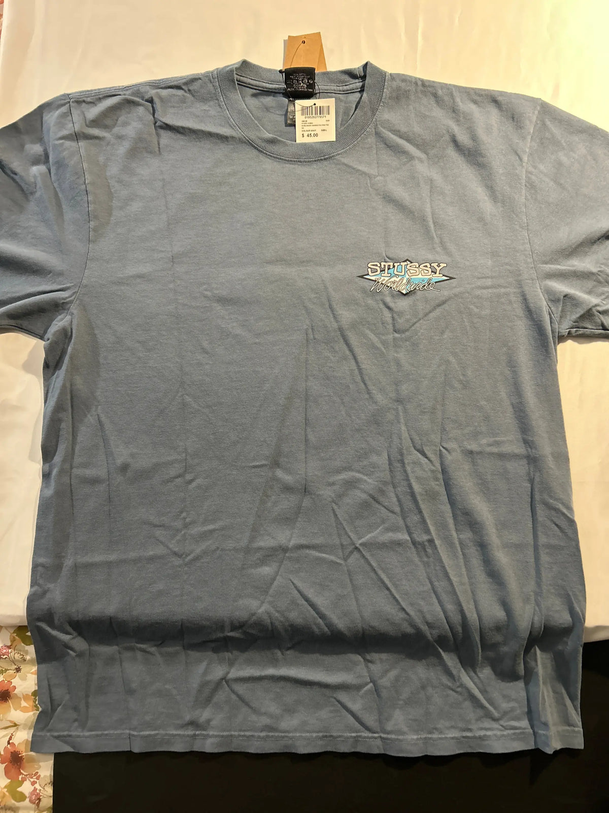 Stussy Worldwide Diamond Tee Navy Large