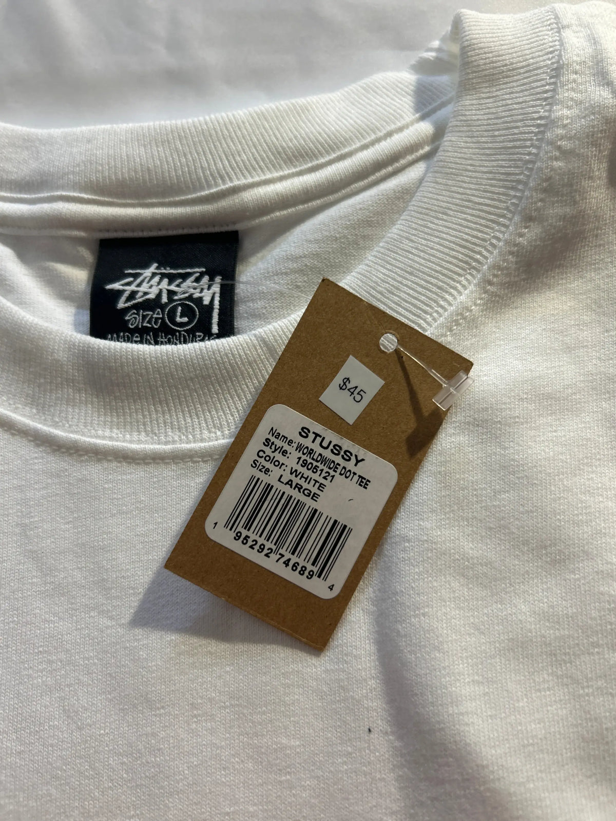 Stussy Worldwide Dot Tee White
