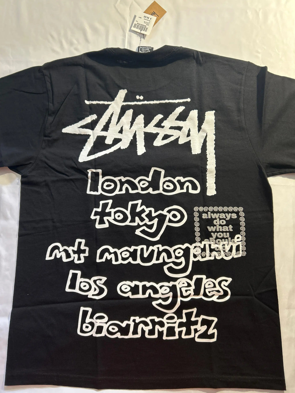 Stussy x ADWYSD World Tour Tee Black Large