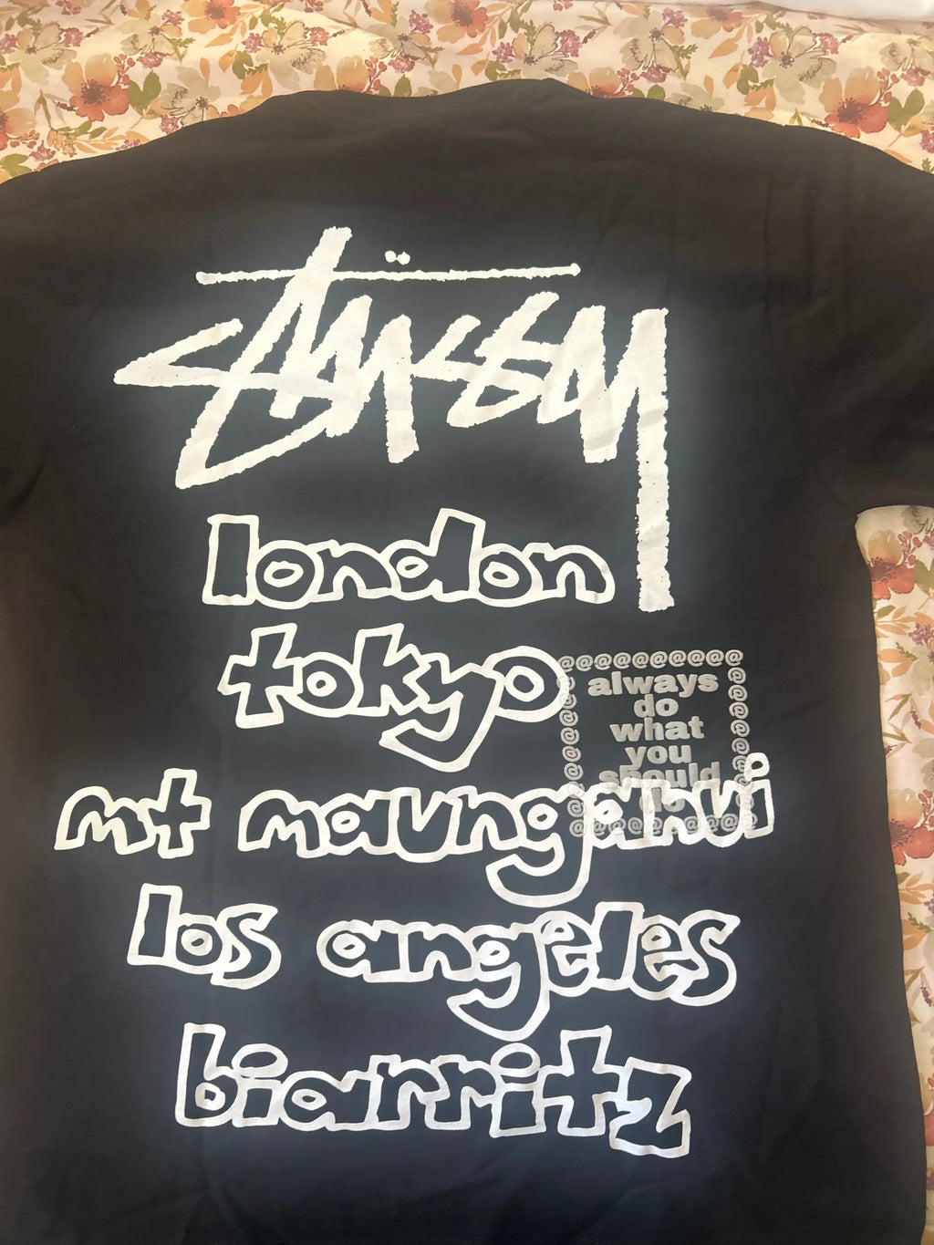 Stussy x ADWYSD World Tour Tee Black Medium