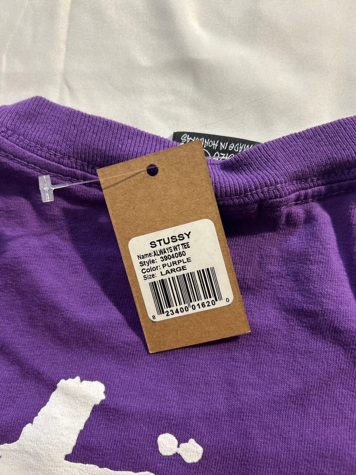 Stussy x ADWYSD World Tour Tee Purple Large