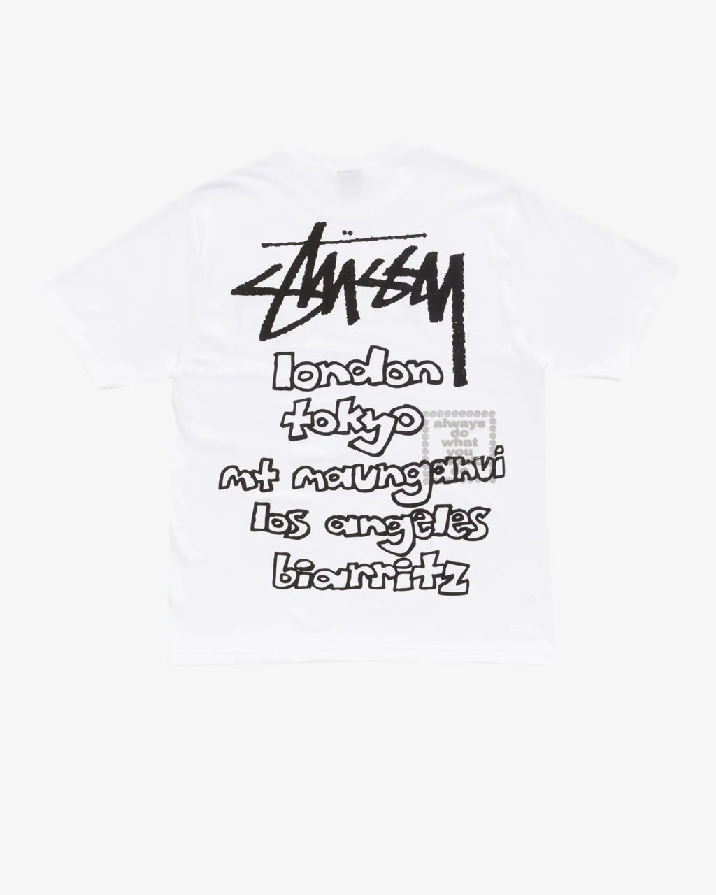 Stussy x ADWYSD World Tour Tee White Large