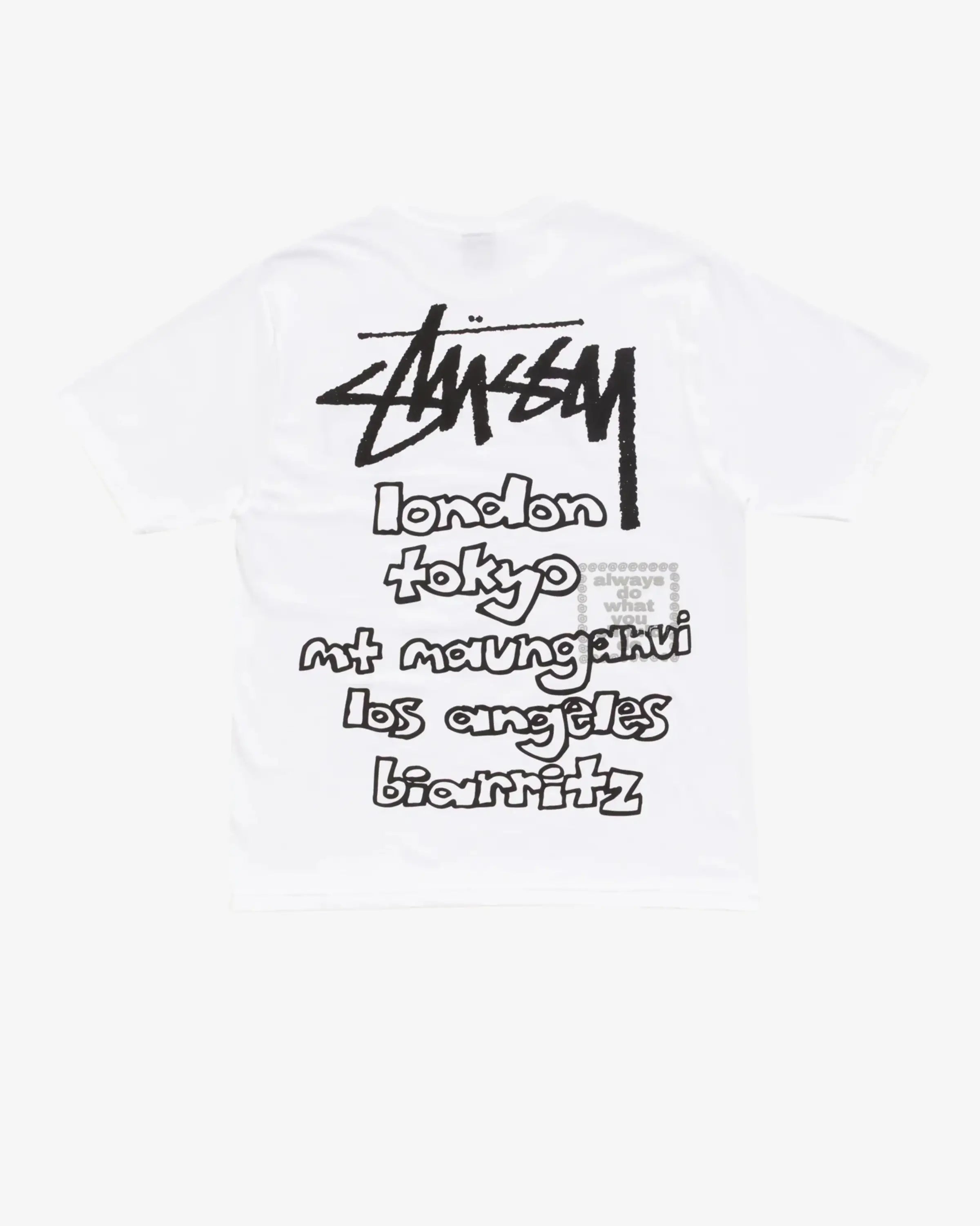 Stussy x ADWYSD World Tour Tee White Large