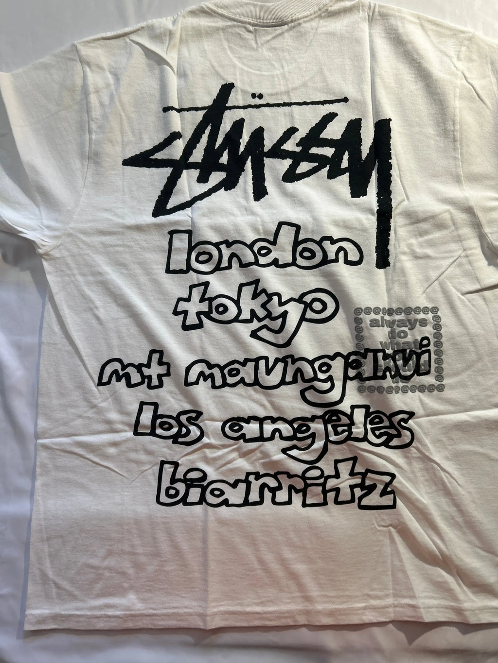 Stussy x ADWYSD World Tour Tee White Large