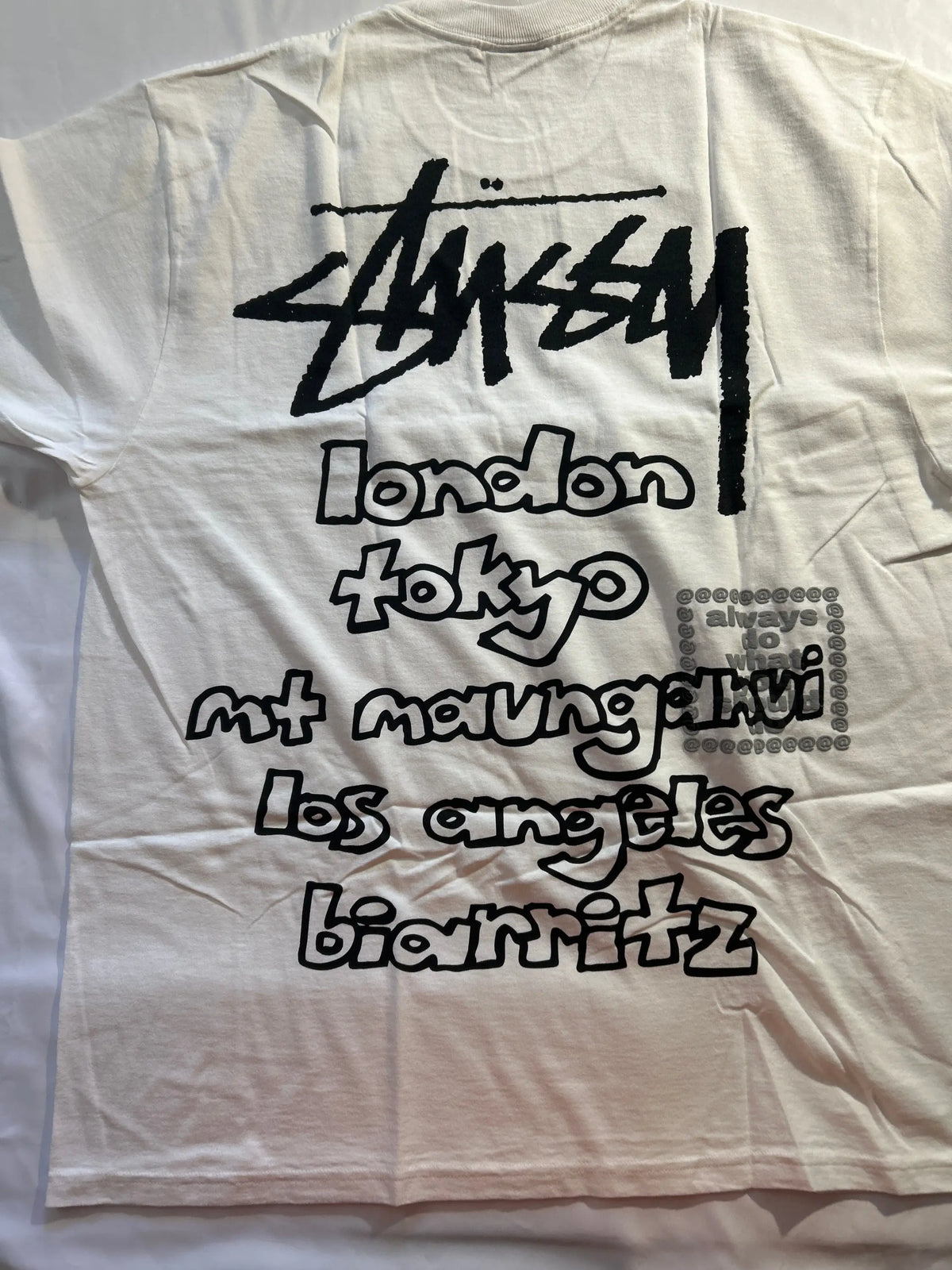 Stussy x ADWYSD World Tour Tee White Large