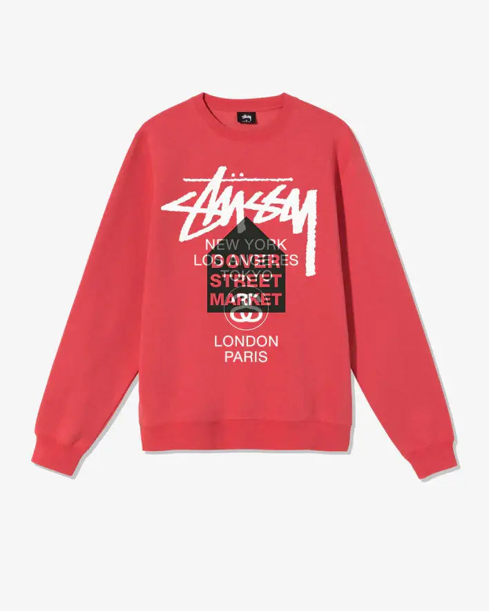 Stussy x Dover Street Market World Tour Crew Pepper - L