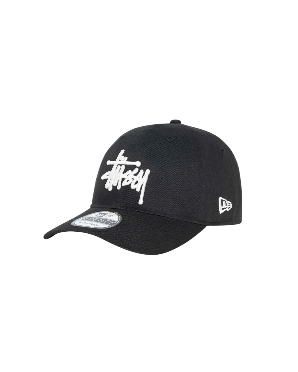 Stussy x New Era 9Twenty Basic Strapback Black - One size