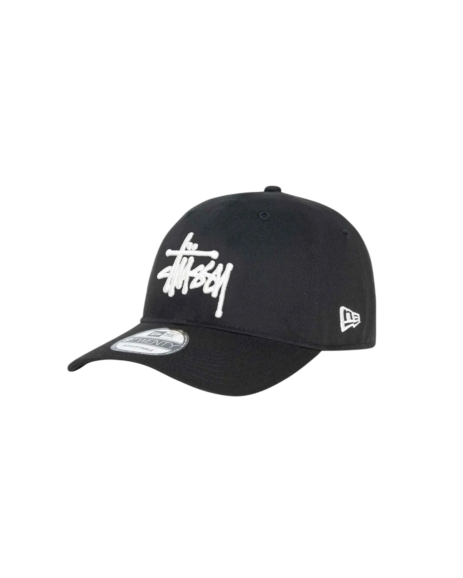 Stussy x New Era 9Twenty Basic Strapback Black - One size