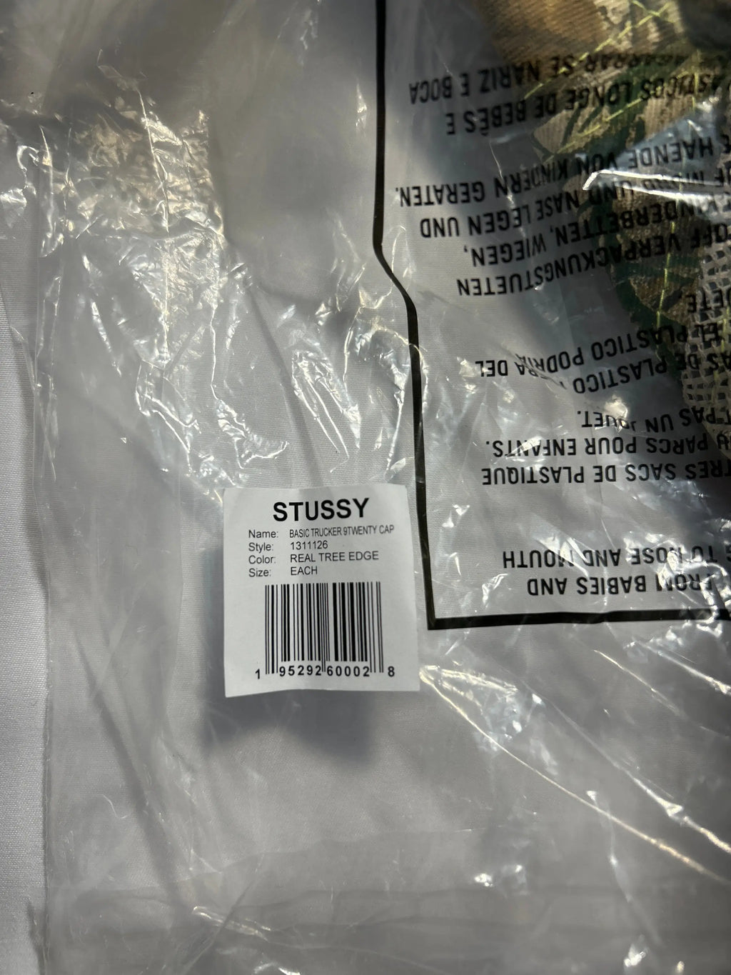 Stussy x New Era 9Twenty Basic Strapback Real Tree Camo